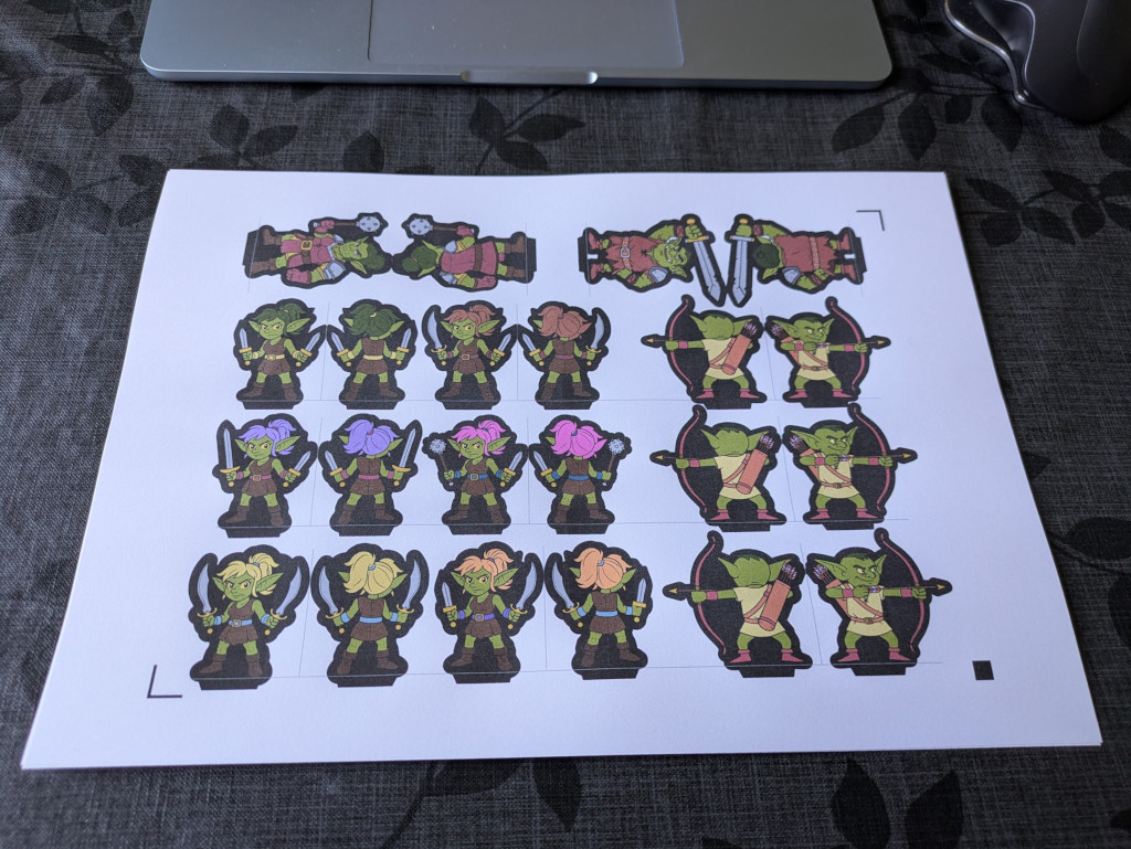 The Goblin warband just printed